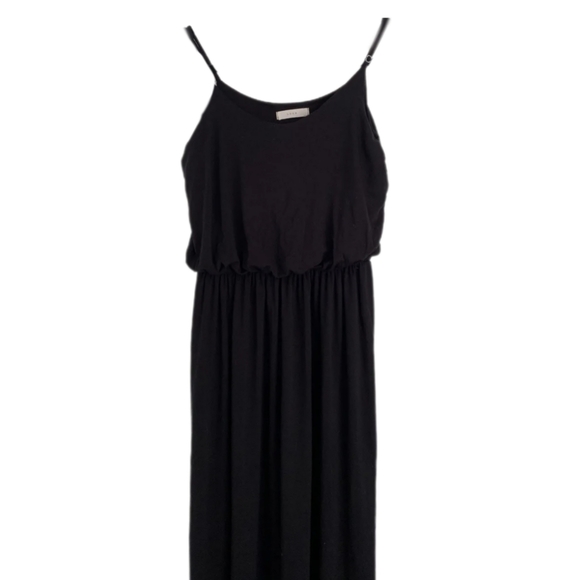 Lush Black Strappy Maxi Dess - Picture 3 of 5